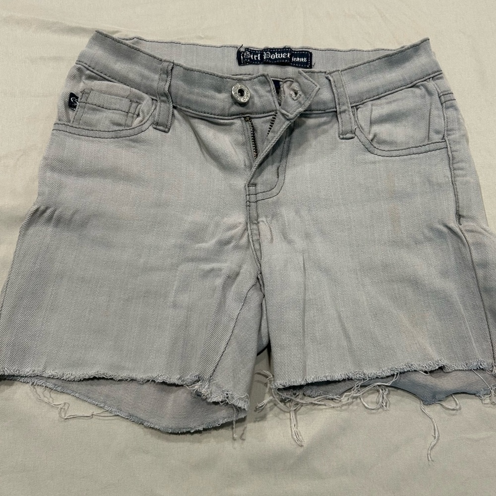 Women's Light Gray Jean Shorts